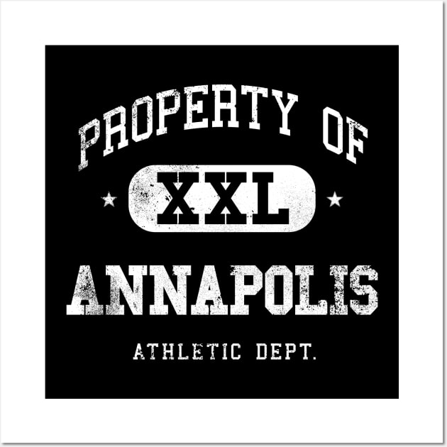 Annapolis Vintage Distressed College Property XXL Wall Art by property_of_xxl